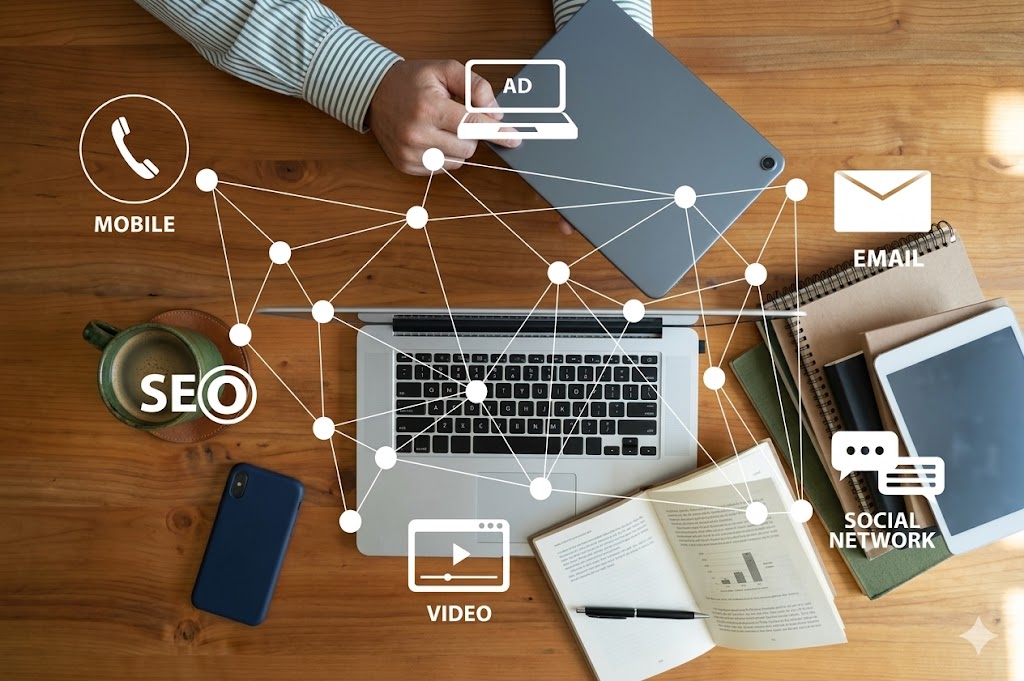 Digital Bust Agency team collaborating on marketing strategy